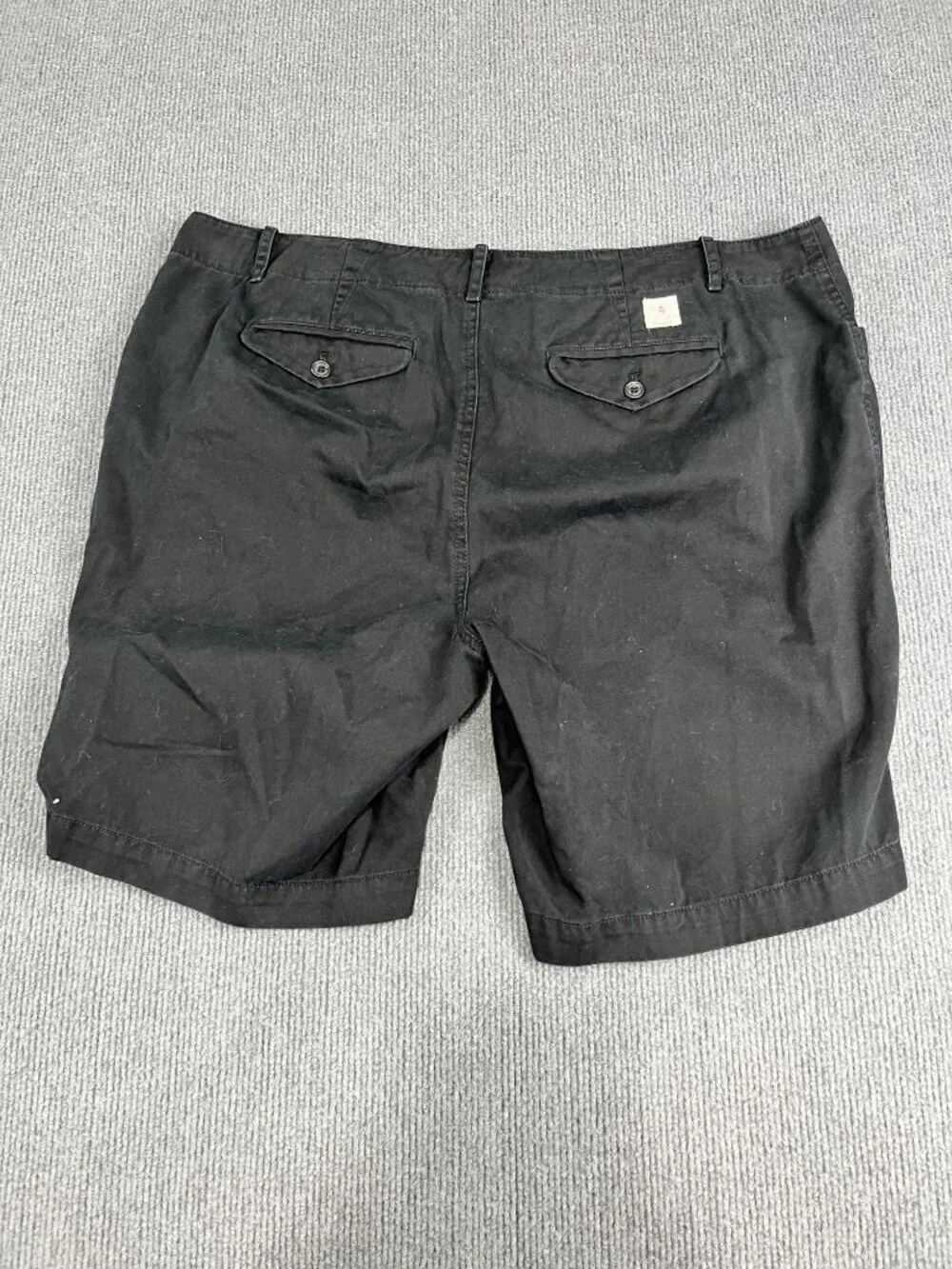 Lauren Jeans Co. Womens Black Cotton Bermuda Shorts Size 14W